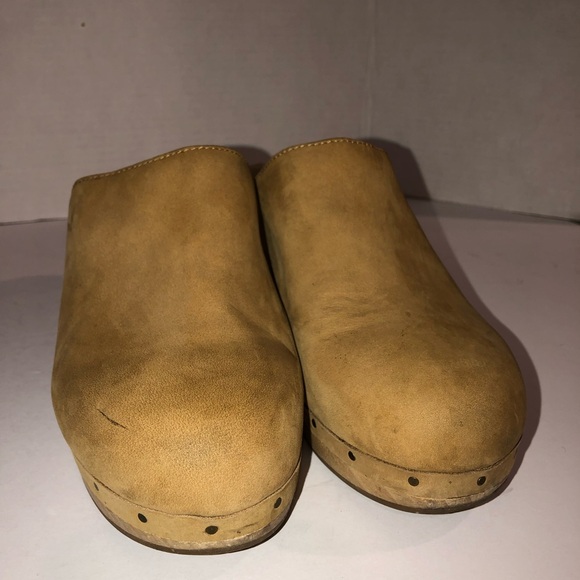 Madewell The Ayanna Clogs in Acorn Nubuck Leather Shoes sz 9 - Picture 5 of 7